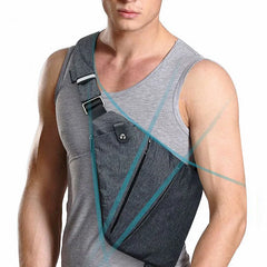Unisex Burglar Men's Chest Bag Shoulder Messenger Bag Canvas Retro CZ02