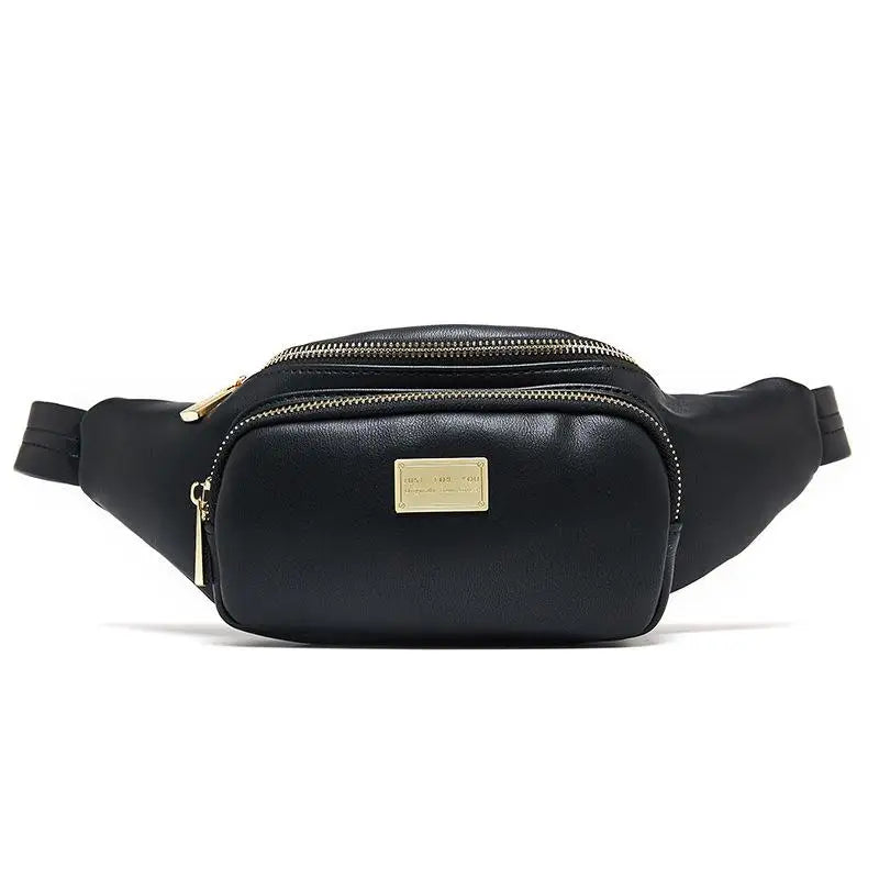 Women Fanny Pack Small Zipper Leather Waist Bag