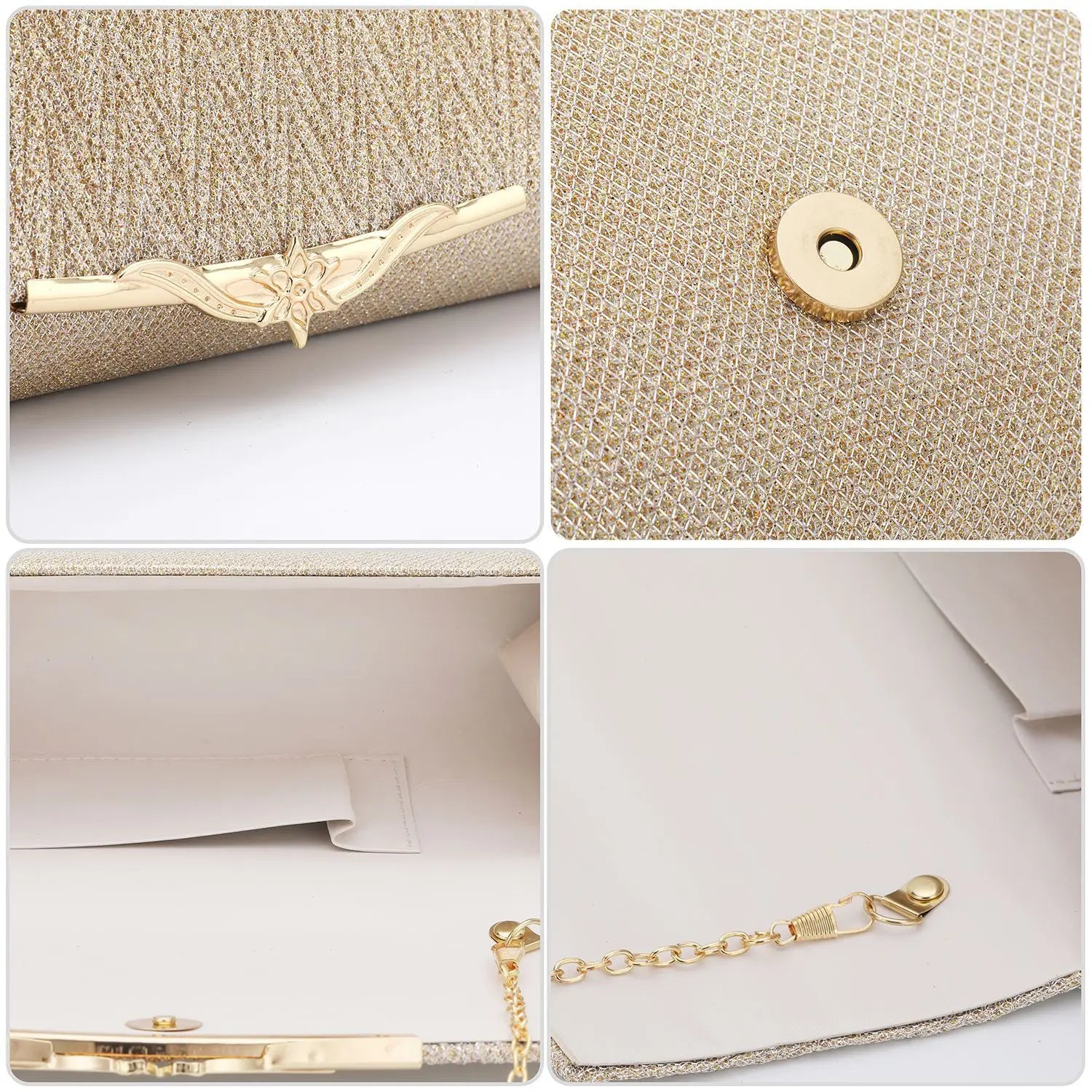 Unistybag Evening Bag Diamonds Chain Crossbody Bag Party Banquet Glitter