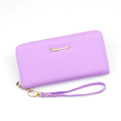 Unistybag PU Leather Women's Zipper Wallet Envelope Long Purse
