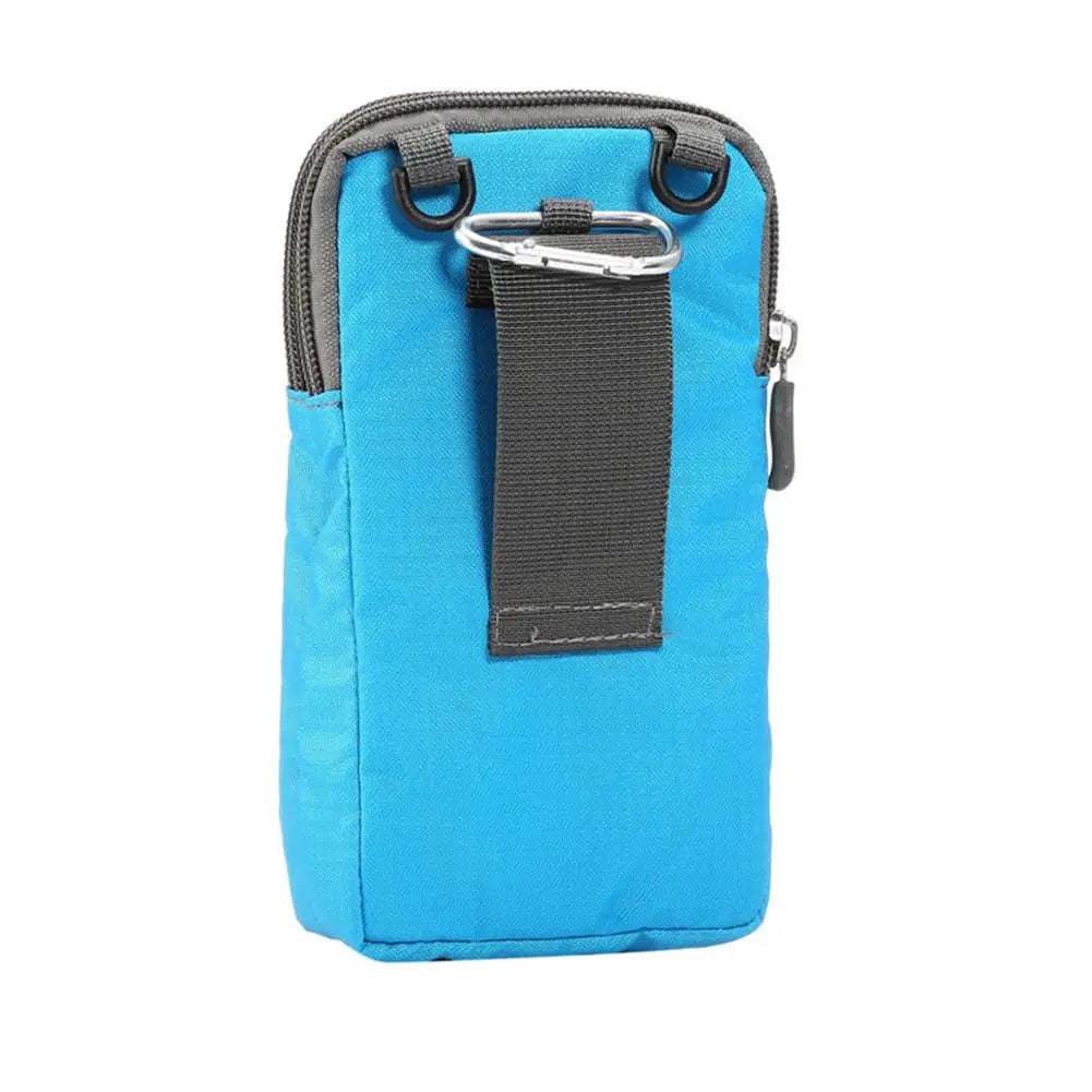 Canvas Sport Waist Packs Zippered Bag for Phones Below 6.0 Inches