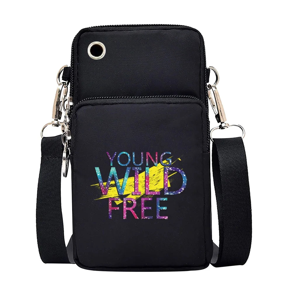 Wild Pattern Shoulder Bag for IPhone 13 Samsung Galaxy Wallet