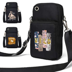 Wild Pattern Shoulder Bag for IPhone 13 Samsung Galaxy Wallet