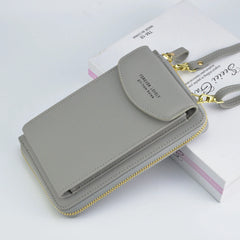 Universal PU leather mobile phone bag waist bag wallet