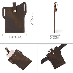 Universal Leather Phone Case For iPhone11 Max WaistBag