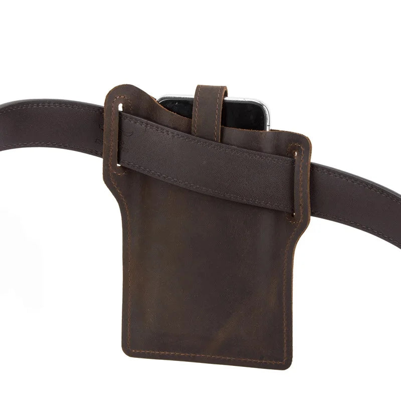 Universal Leather Phone Case For iPhone11 Max WaistBag