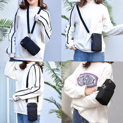 Universal Shoulder Mobile Phone Bag with Flowers Print Case