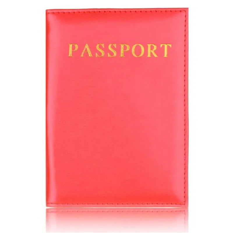 Leather Pink Passport Holder Lovely Girl Passport Case