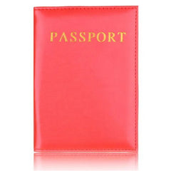 Leather Pink Passport Holder Lovely Girl Passport Case