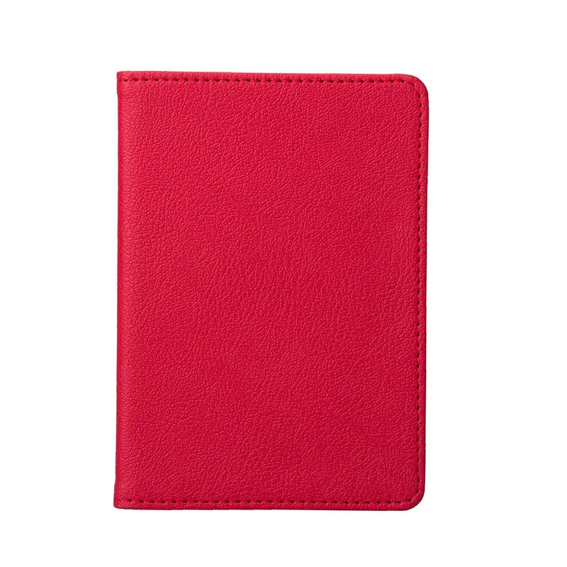 Pink Pu Leather Passport Cover Lovely Girl Holder