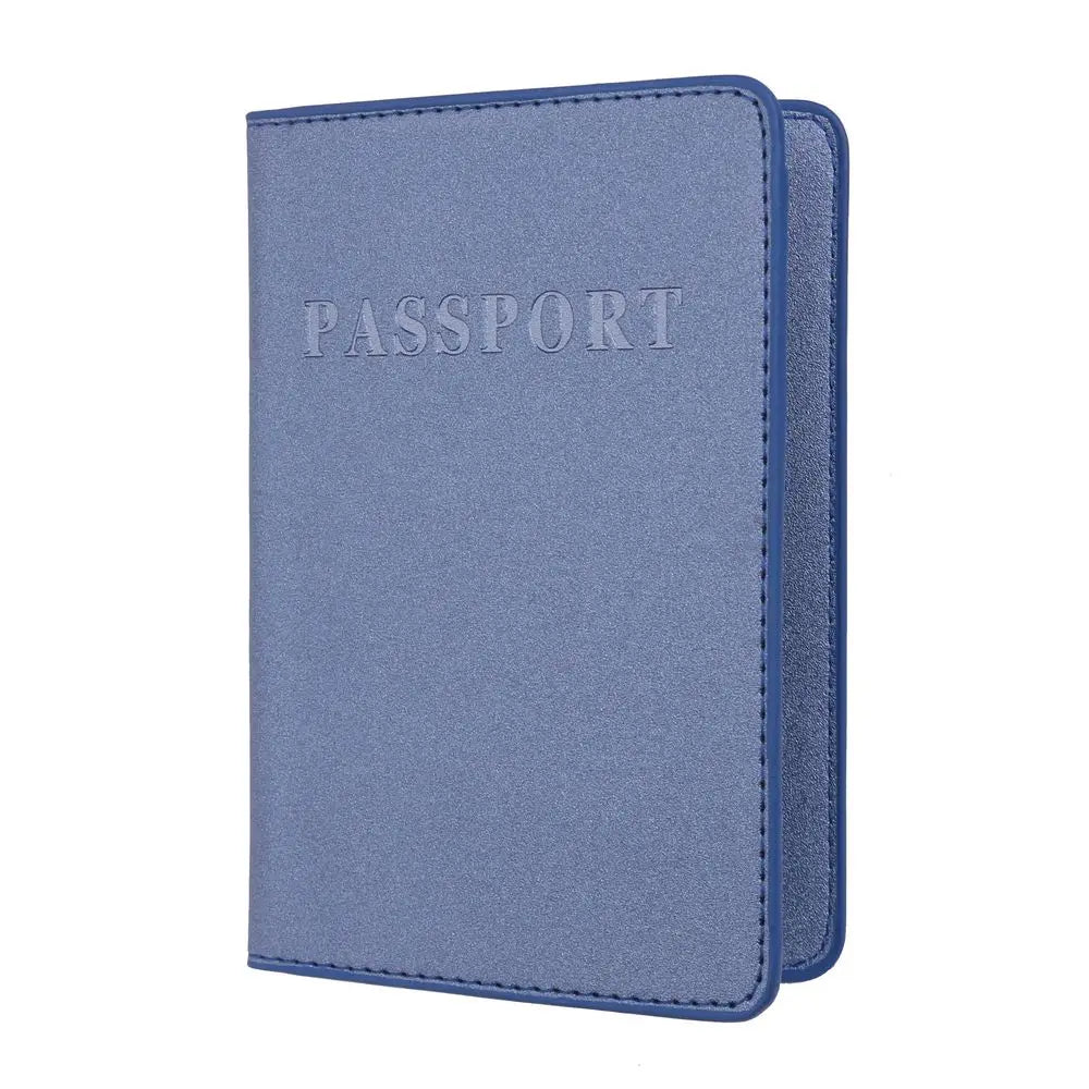 Nubuck Leather Passport Holder Cover for Men and Women