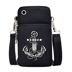Waterproof Shoulder Phone Bag for Iphone 12 11, Skull Theme Crossbody Pouch