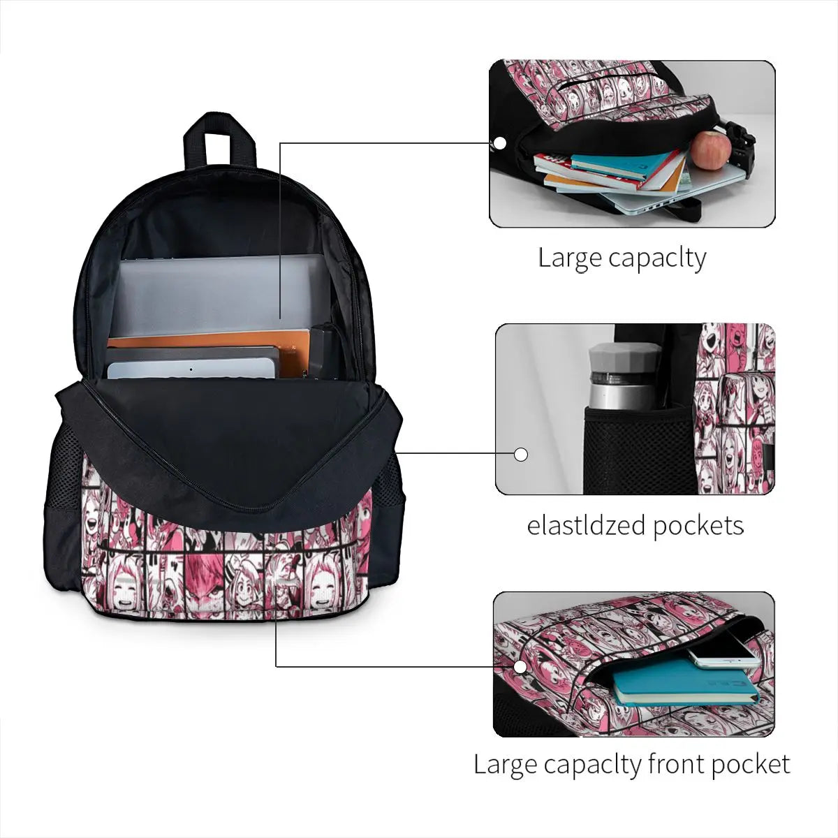 Uraraka Ochako Collage Backpack School Personalised Students