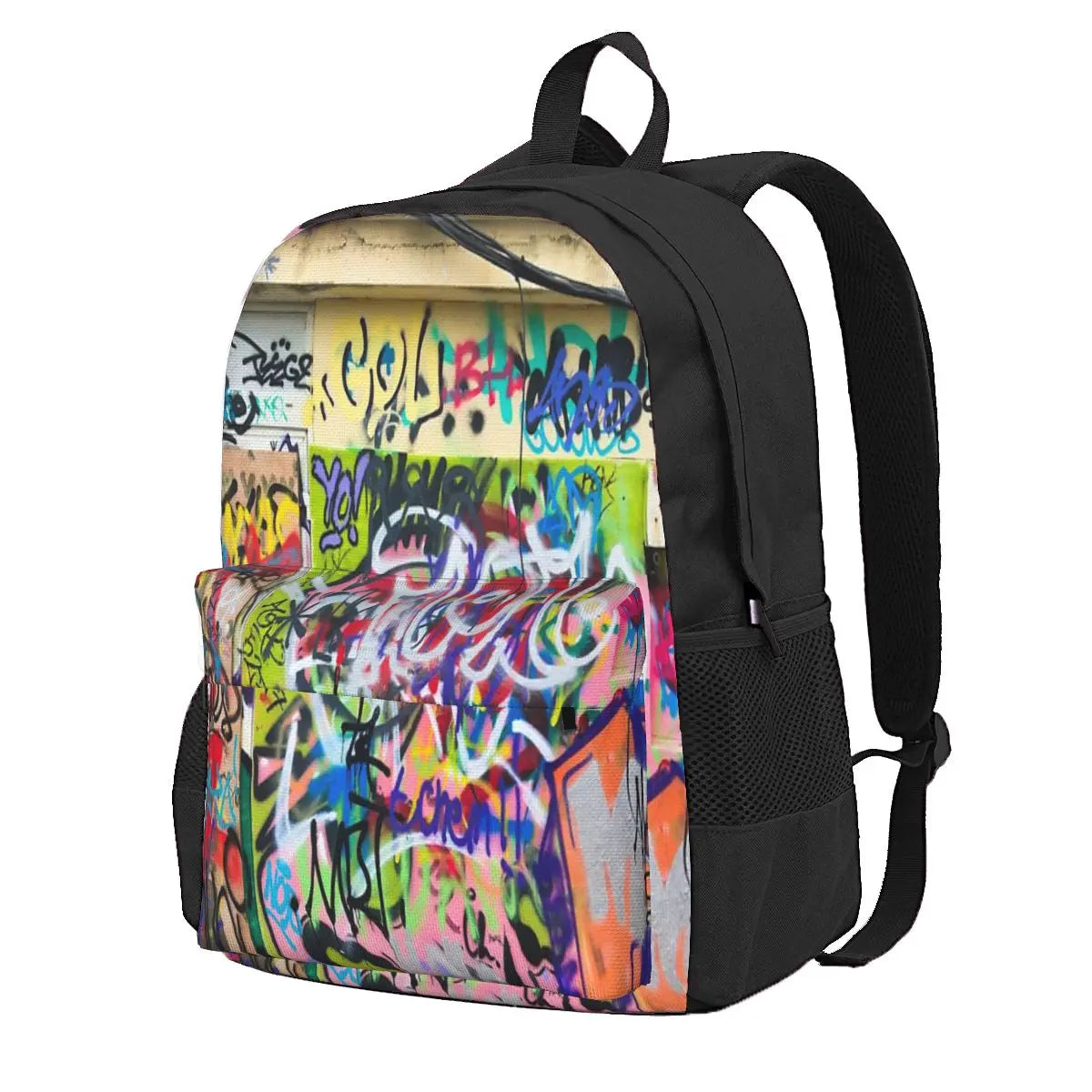 Urban Graffiti 1 Backpacks Zipper Close Recycled Bags
