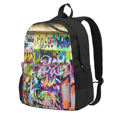 Urban Graffiti 1 Backpacks Zipper Close Recycled Bags