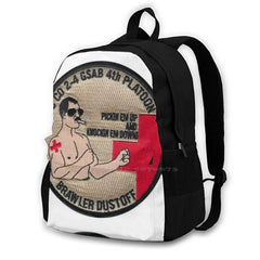 US Army C Co 2-4 Gsab Dustoff Arrivals Satchel Schoolbag Backpack