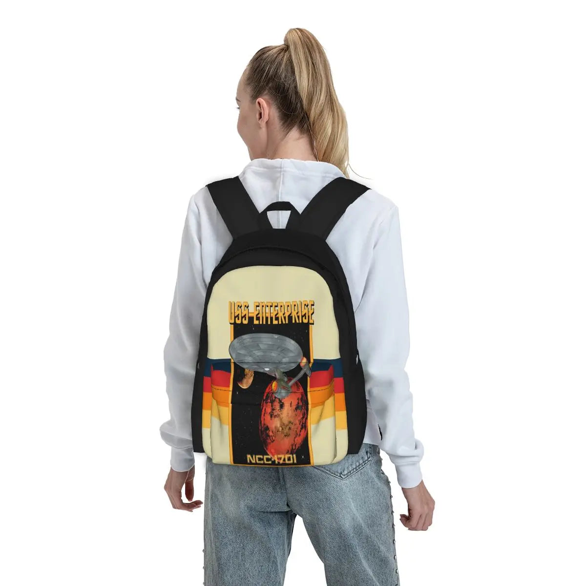 Uss Enterprise Ncc-1701 Backpacks Men's Backpacks Bags For Women