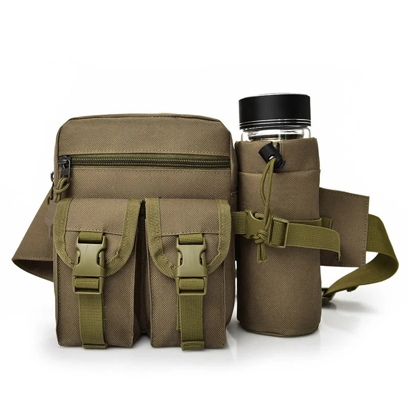 Tactical Waist Bag Fanny Pack Water Bottle Belt Pouch