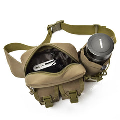 Tactical Waist Bag Fanny Pack Water Bottle Belt Pouch