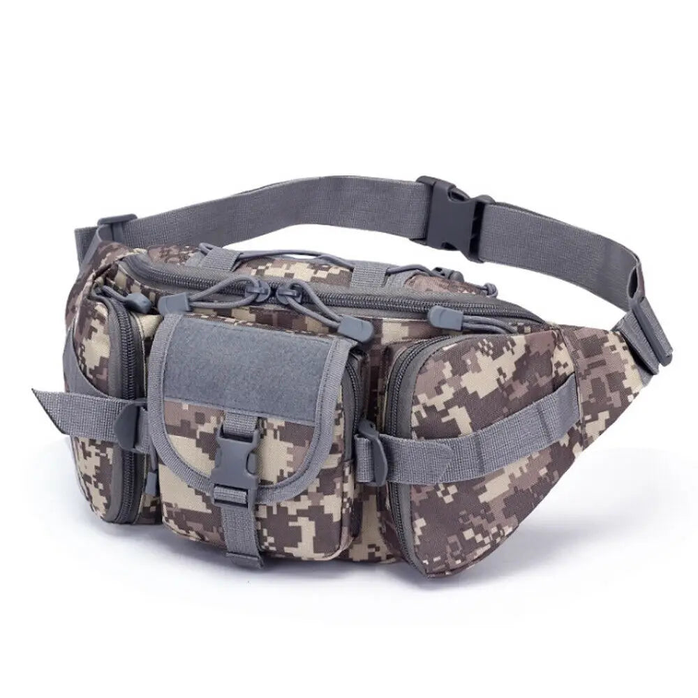 Tactical Waist Pack Outdoor Bag Pouch Military Camping Hiking Waist Water Bottle