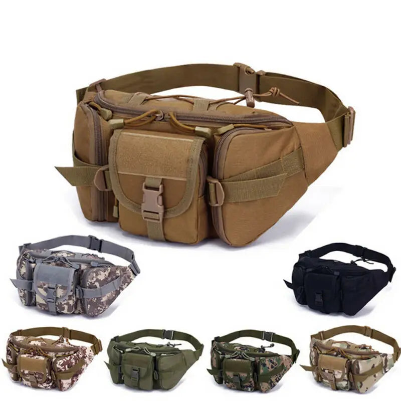 Tactical Waist Pack Outdoor Bag Pouch for Camping Hiking - Camouflage