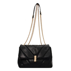 V-line Chain Green Crossbody Bag For Women