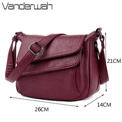 Soft Leather Purses And Handbags Women Bags Women Shoulder Crossbody Bags For Wo