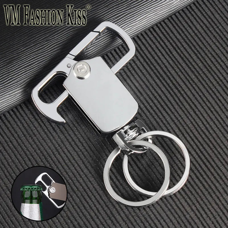 VM KISS Alloy Key Holder Metallic Keychain Organizer