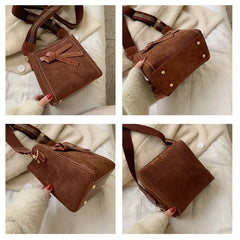 Wild Atmospheric Shoulder Bucket Bag Broadband Net Red Messenger Small Bag