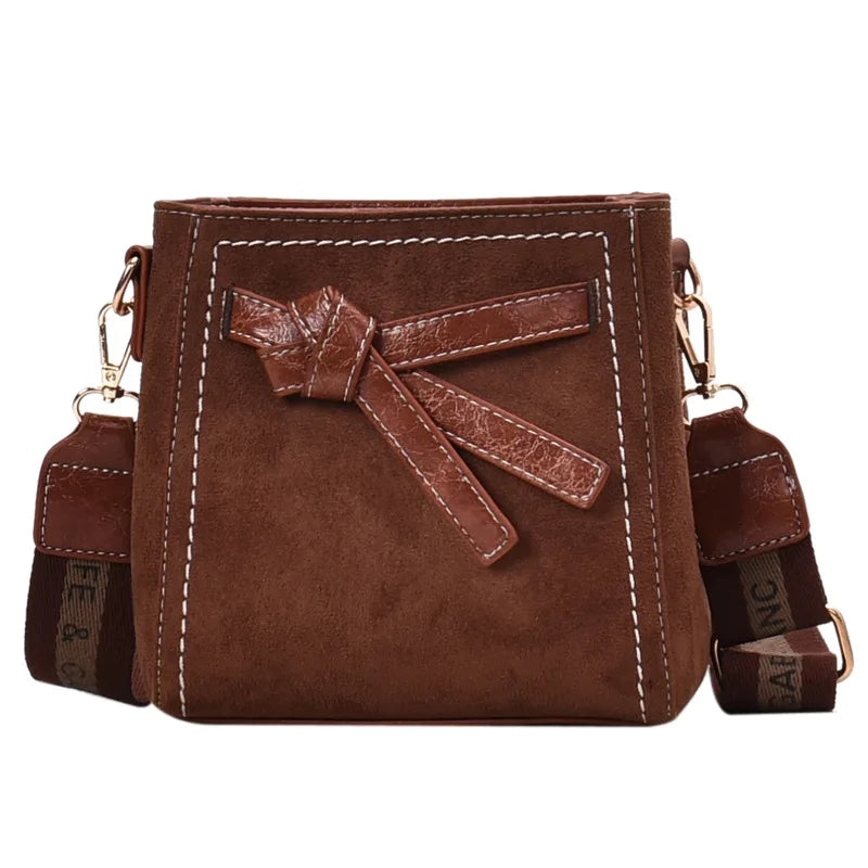 Wild Atmospheric Shoulder Bucket Bag Broadband Net Red Messenger Small Bag