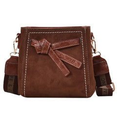 Wild Atmospheric Shoulder Bucket Bag Broadband Net Red Messenger Small Bag