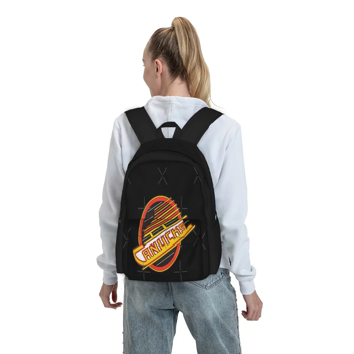 Vancouver Hockey - Retro Canucks Backpacks Men's Backpacks Bags For Women