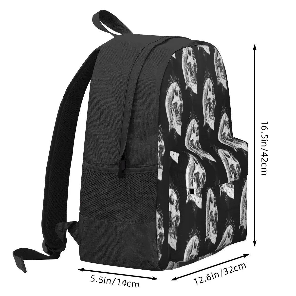Vanitas Vintage Backpack with Zipper Pockets