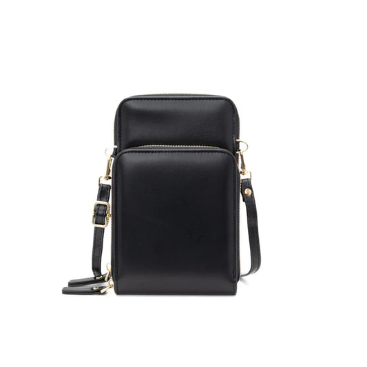 Vegan Leather Crossbody Sling Bag Women Vintage Shoulder Handbag