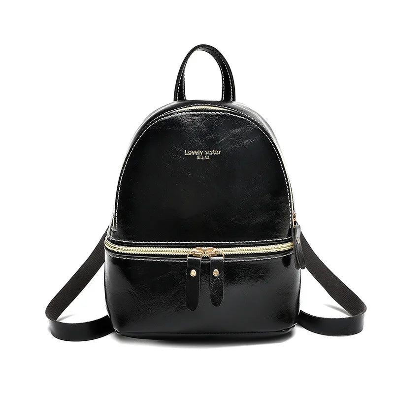Mini Leather Backpack MultiFunction Small Purse Women Bag Mochila