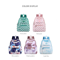 Waterproof Travel Backpack for Women Floral School Bag