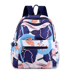 Waterproof Travel Backpack for Women Floral School Bag