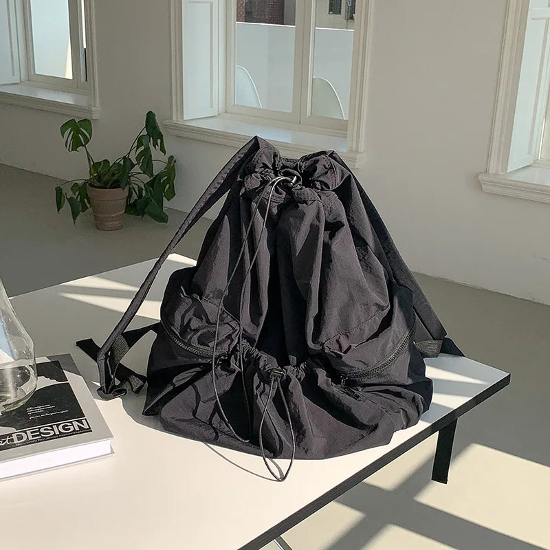Lightweight Nylon College Backpack Laptop Bag