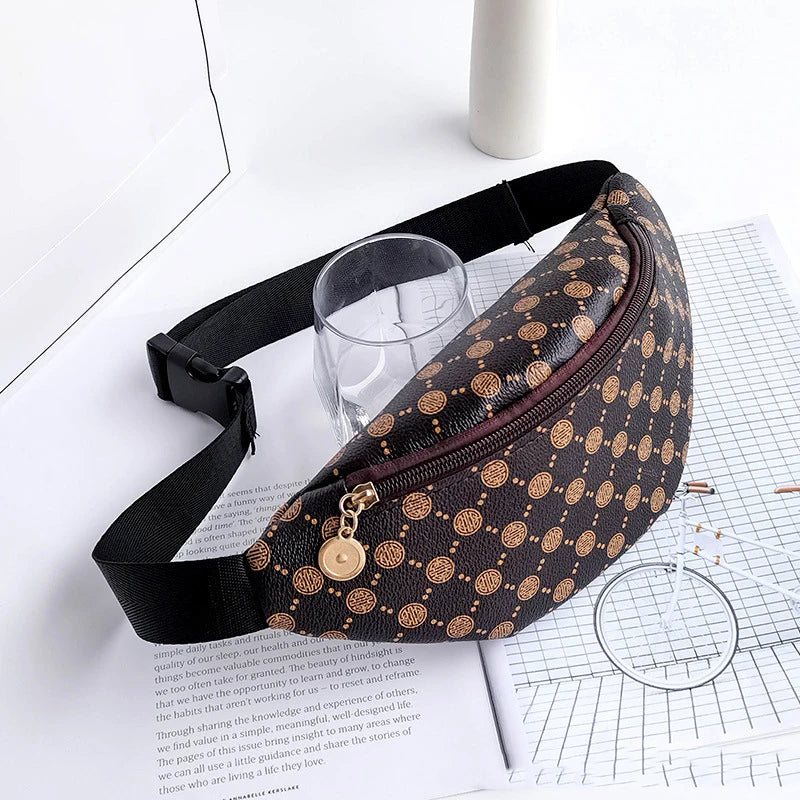Versatile Print Chest Bag Trade Bag Women's Waist Bag