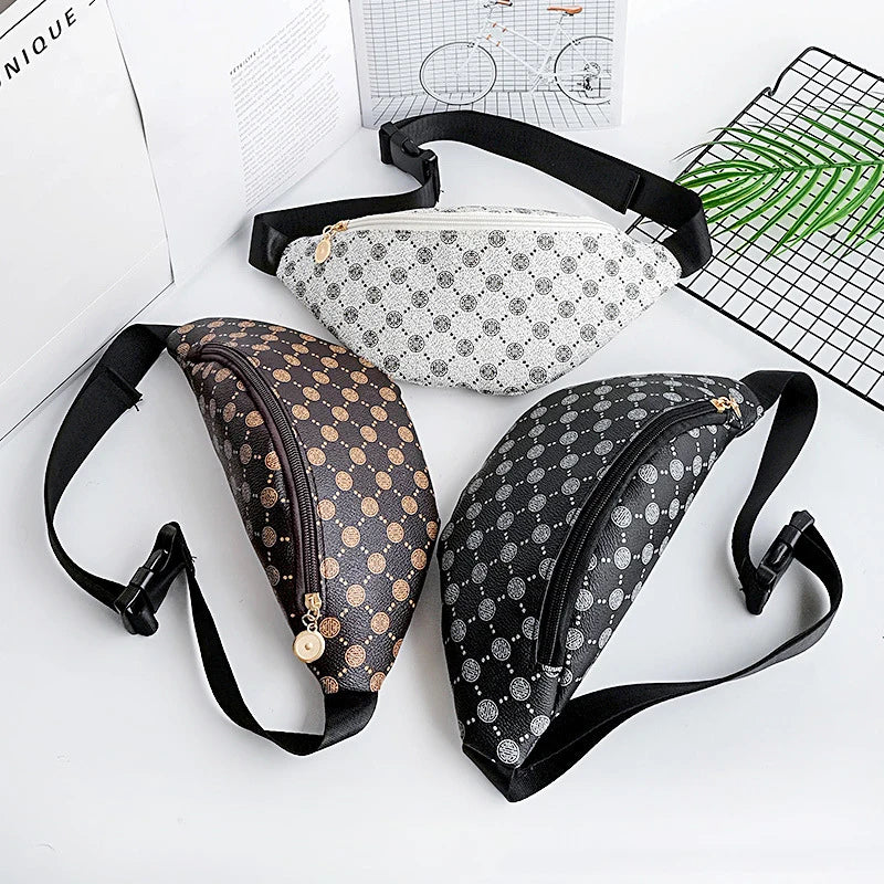 Versatile Print Chest Bag Trade Bag Women's Waist Bag