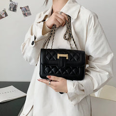 Versatile Shoulder Bag Women PU Leather Small Satchels Ladies Solid Crossbody