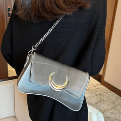 Versatile Small Square Bag Solid Handbags Women's Underarm Shoulder Bag