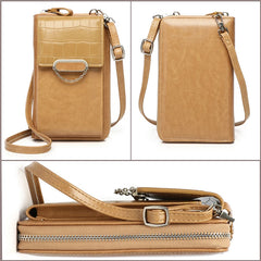 Vertical Ladies Mobile Phone Bag Shoulder Messenger Bag Large Capacity Wallet