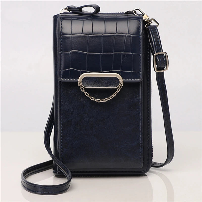 Vertical Ladies Mobile Phone Bag Shoulder Messenger Bag Large Capacity Wallet