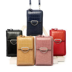 Vertical Ladies Mobile Phone Bag Shoulder Messenger Bag Large Capacity Wallet