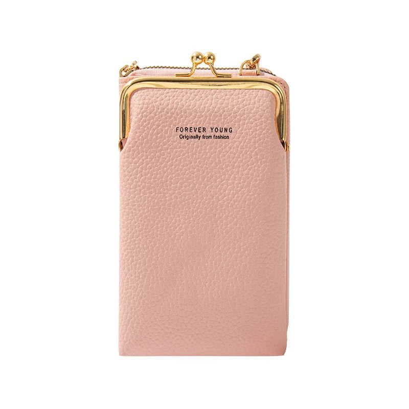 Litchi Pattern Shoulder Bag for Women