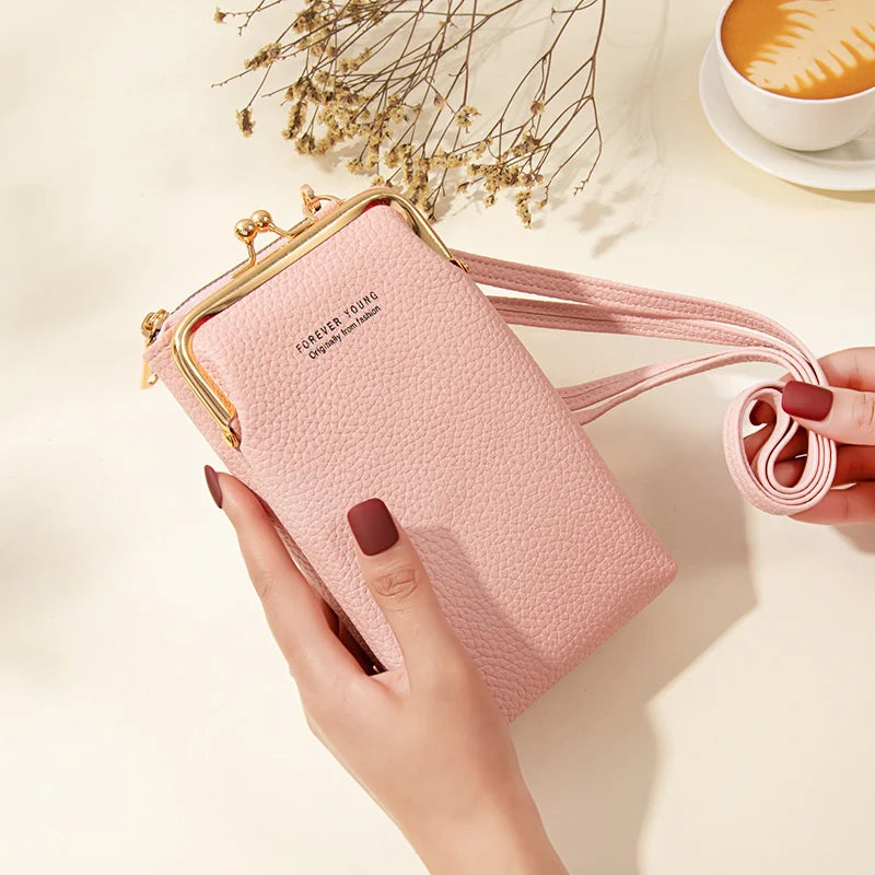 Litchi Pattern Shoulder Bag for Women