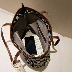 Winter PU Female Bag All-match Shoulder Bag Large-capacity Hand Handbag