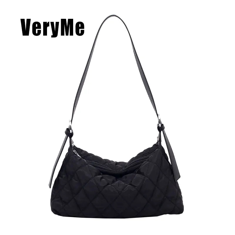 Winter Style Ladies Shoulder Bag Nylon Hand-held Messenger Bag
