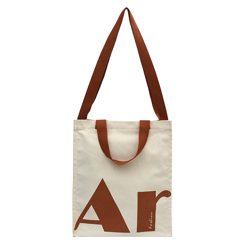 Casual Canvas Large Capacity Handbag For Women Shoulder Bag